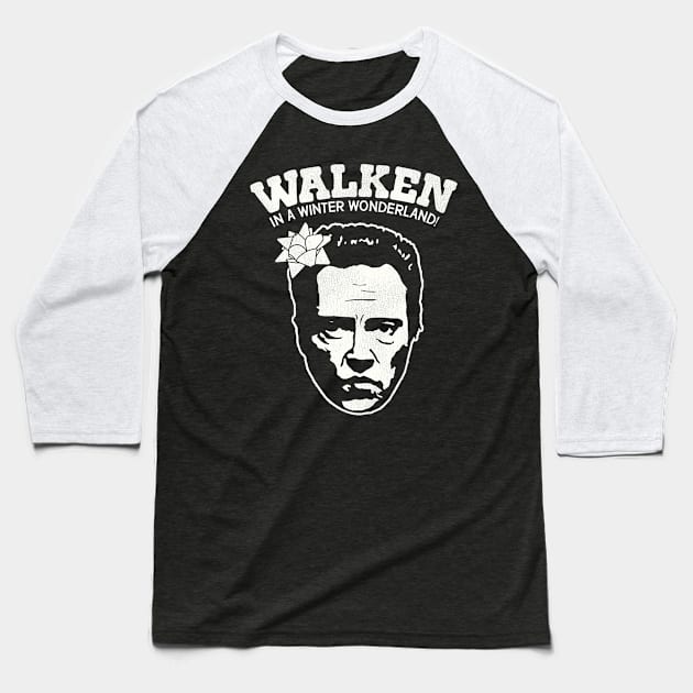 Walken in a Winter Wonderland Baseball T-Shirt by darklordpug